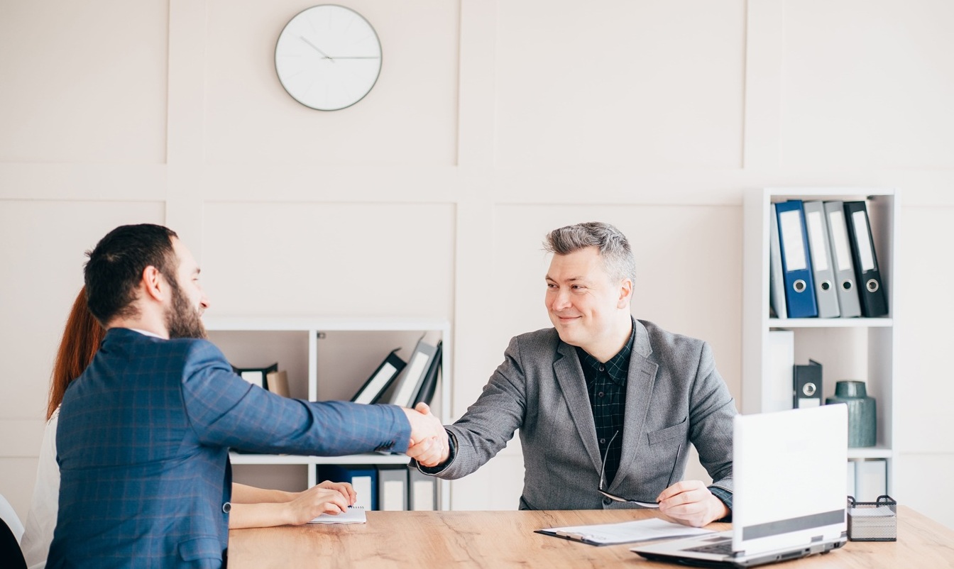 business people handshake successful negotiation